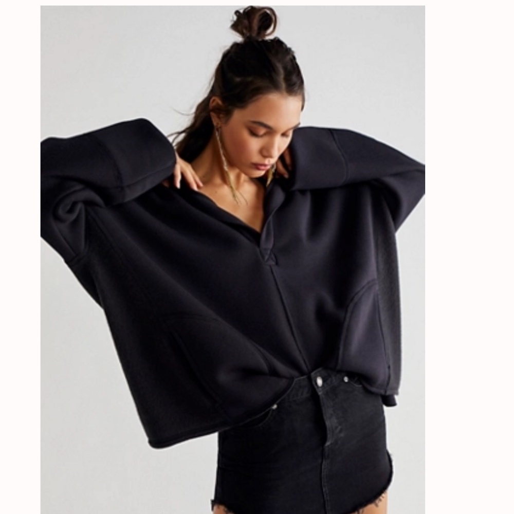Free People Equinox Pullover in Black Size Small